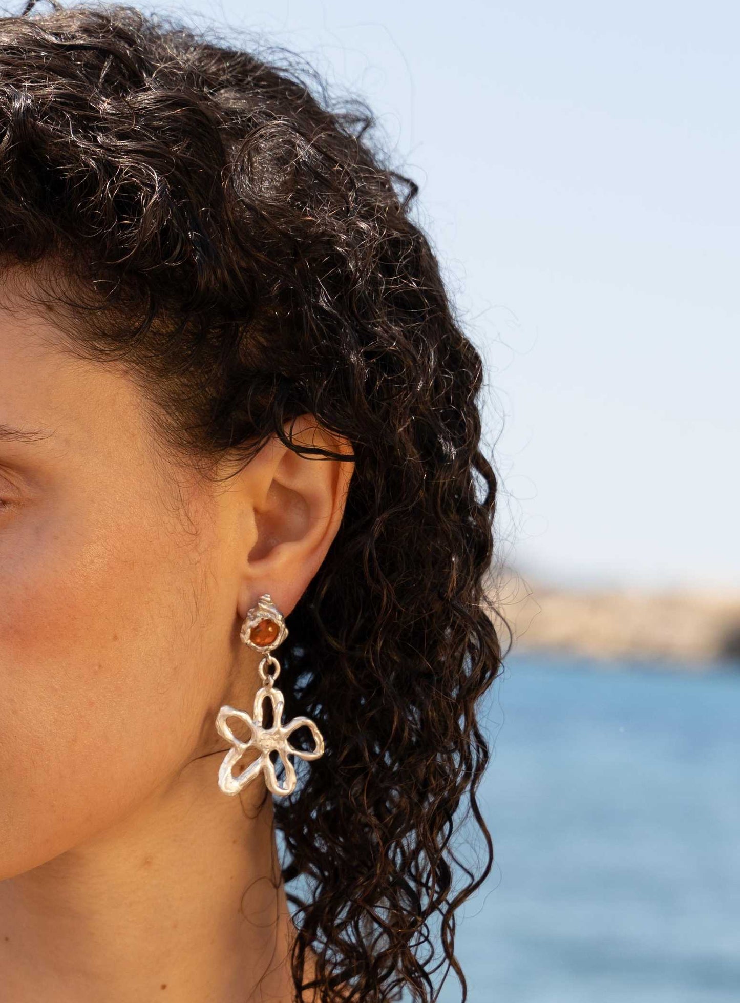 Anthea stone earrings