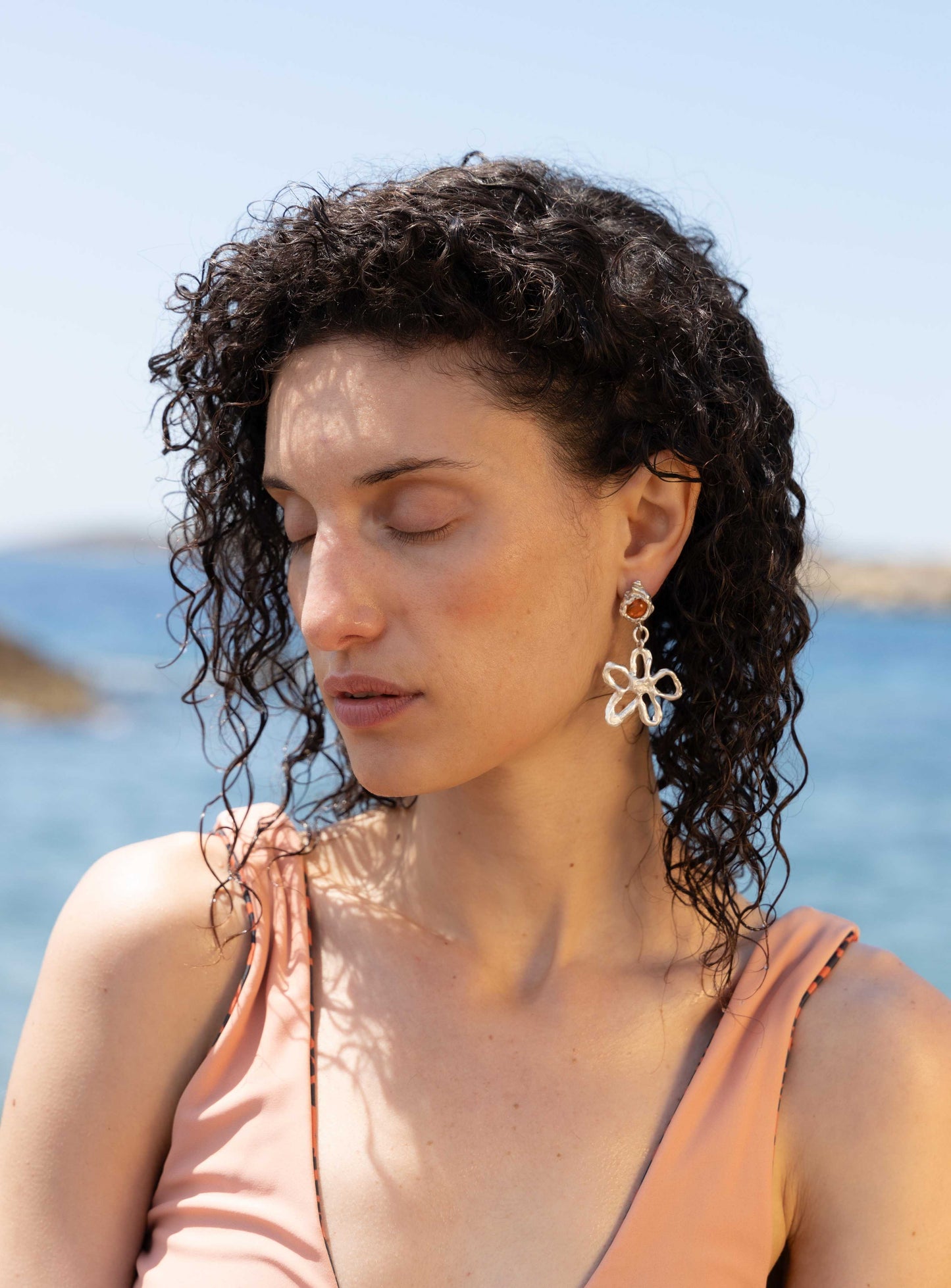 Anthea stone earrings