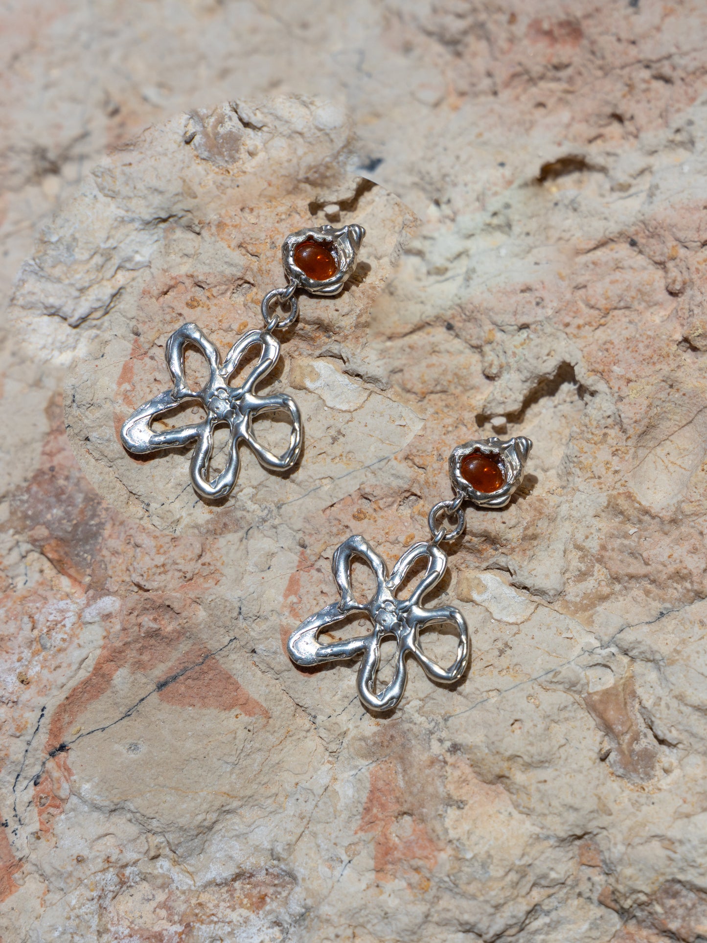 Anthea stone earrings